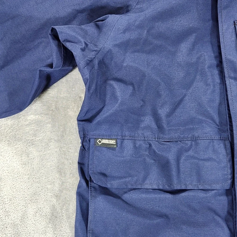 Propper Parka Mens Small Blue‎ Gore-Tex Foul Weather II Hooded Coat Military